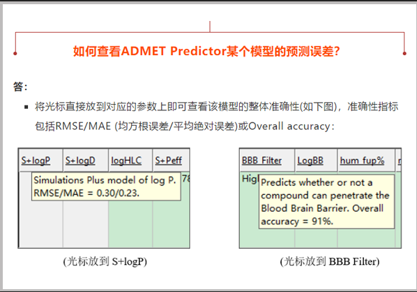 問(wèn)題解答|查看ADMET Predictor內(nèi)建模型的預(yù)測(cè)誤差
